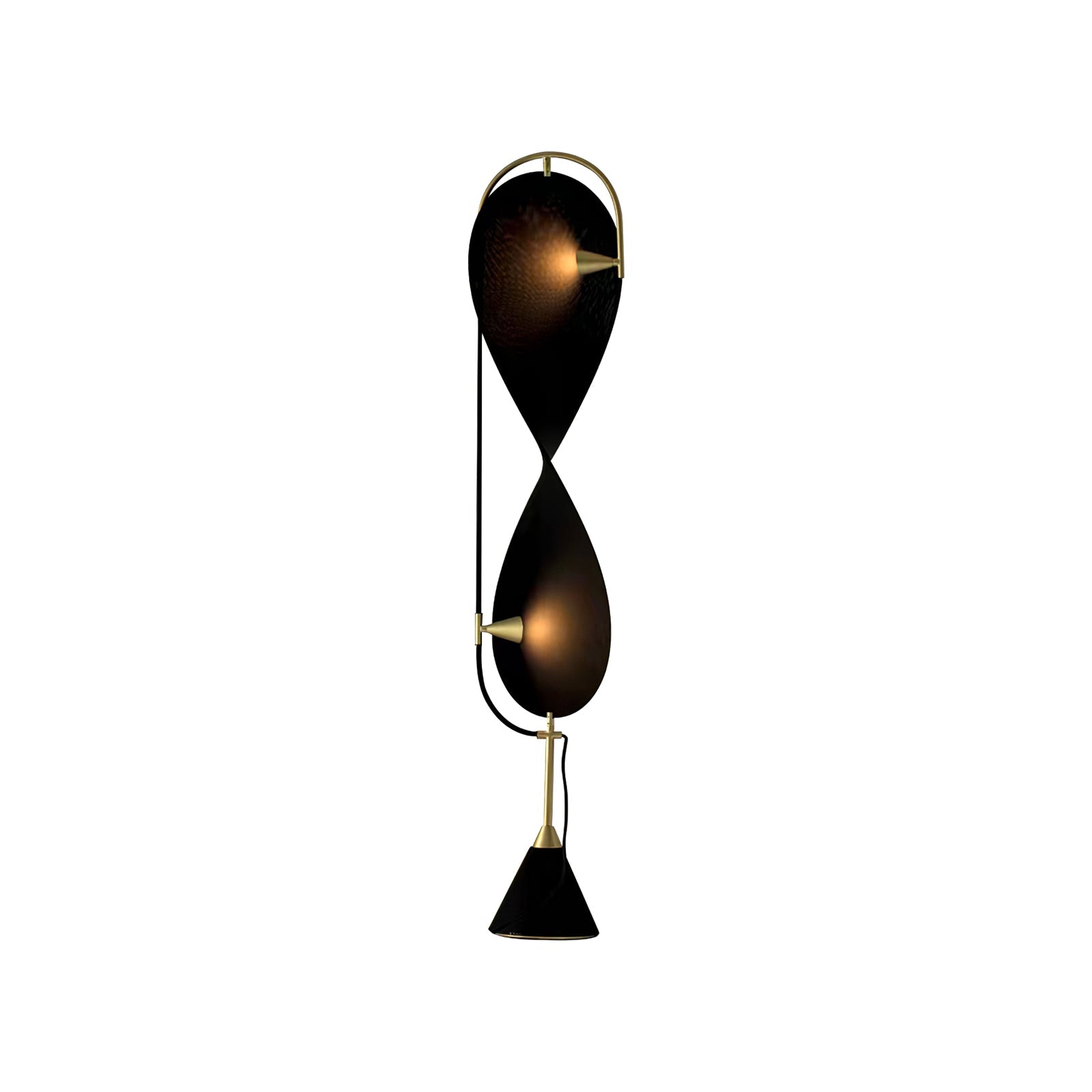 VERITY WHIRL FLOOR LANTERN