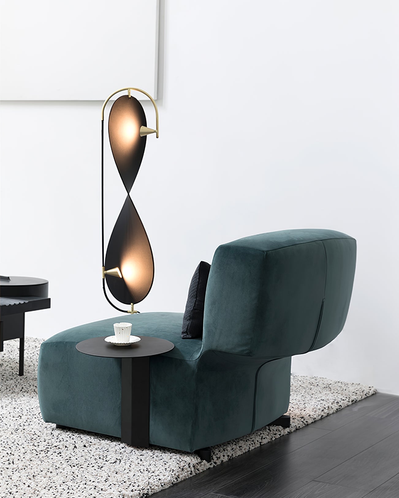 VERITY WHIRL FLOOR LANTERN