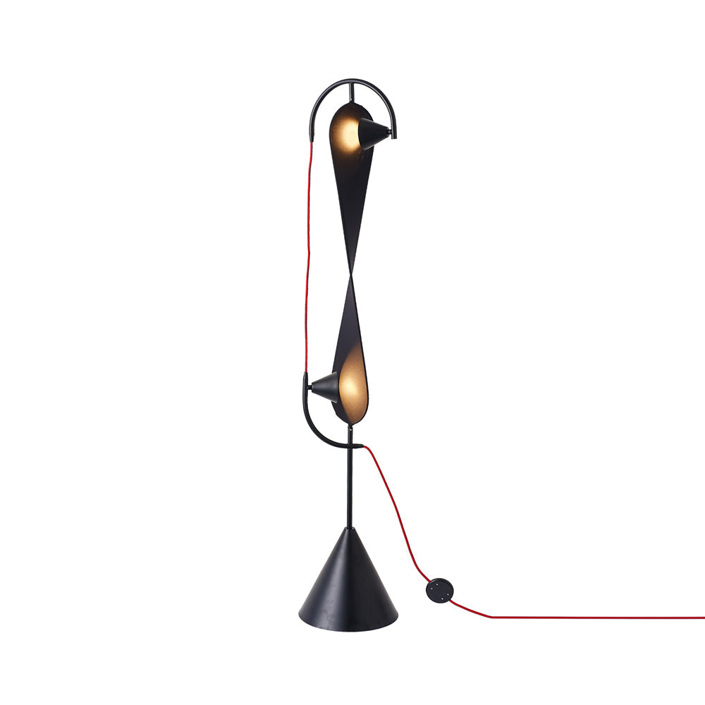 VERITY WHIRL FLOOR LANTERN