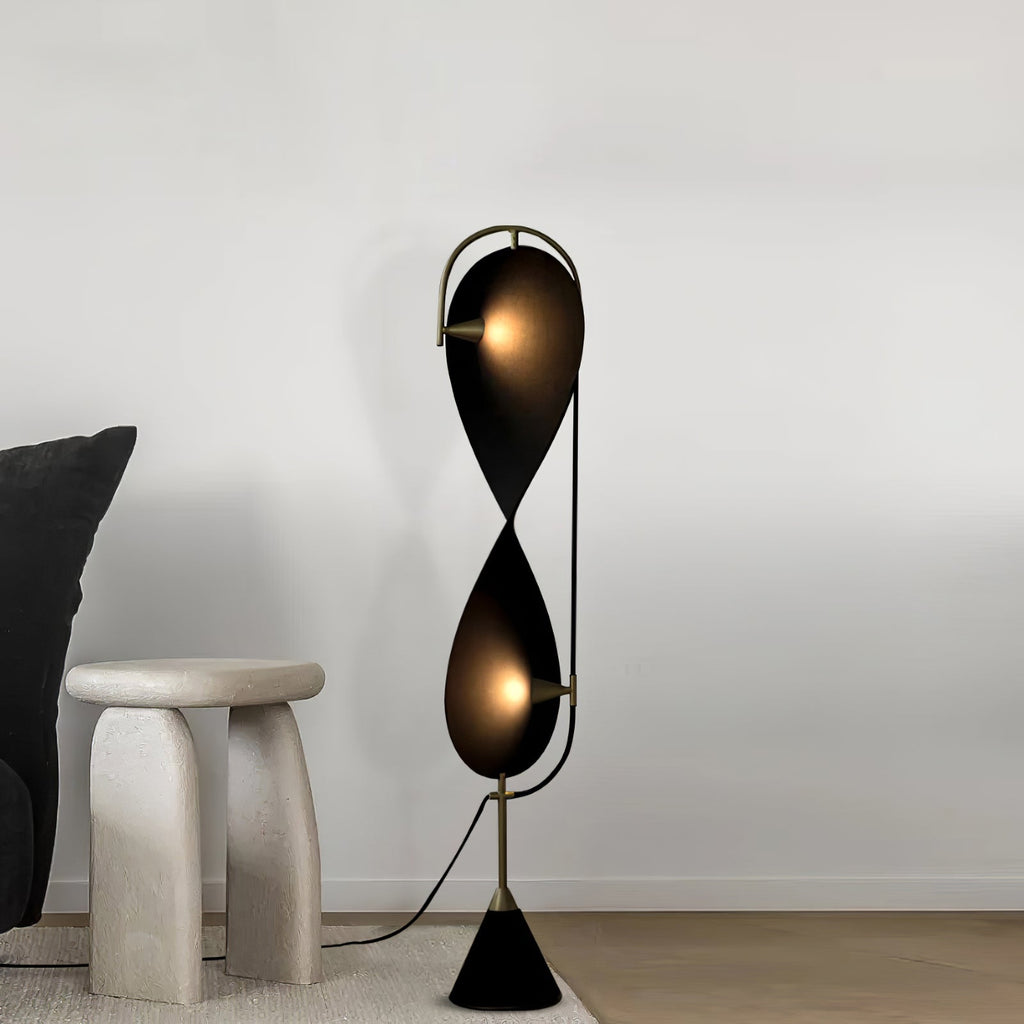 VERITY WHIRL FLOOR LANTERN
