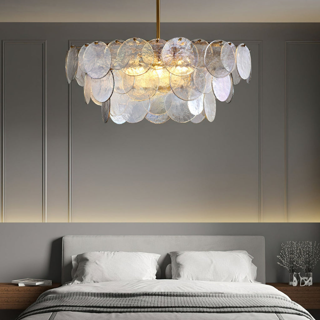 WINTHROP CRYSTAL TEARDROP CHANDELIER