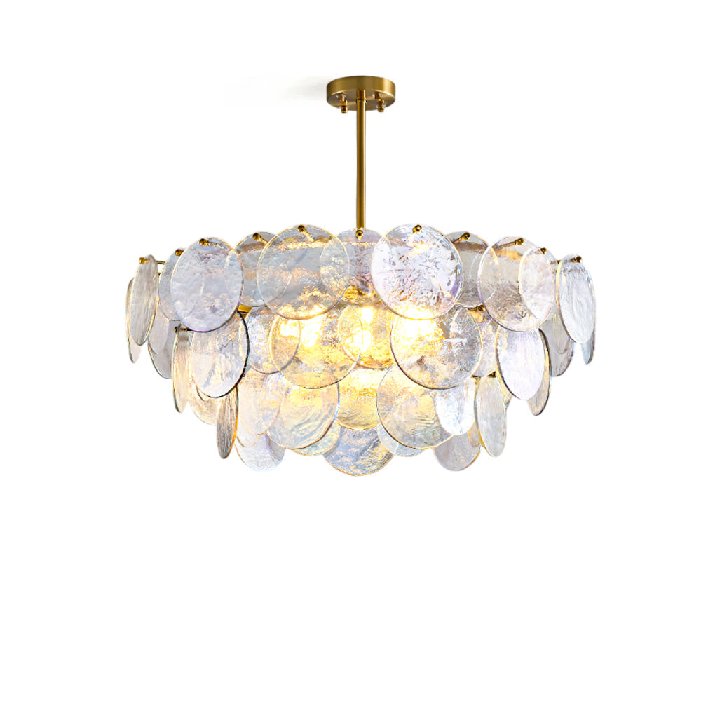 WINTHROP CRYSTAL TEARDROP CHANDELIER