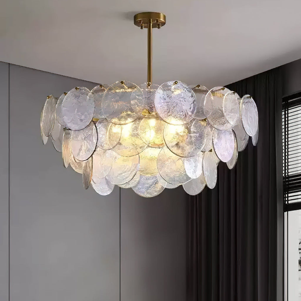 WINTHROP CRYSTAL TEARDROP CHANDELIER