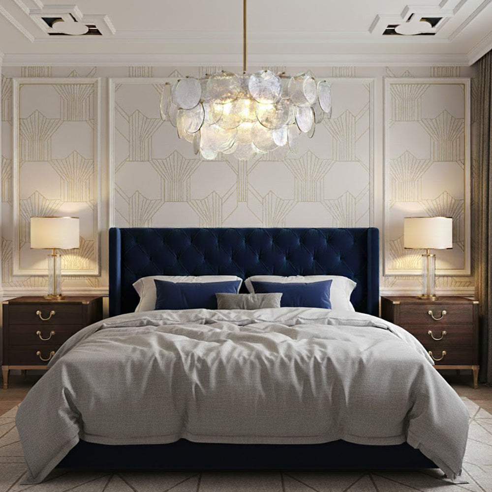 WINTHROP CRYSTAL TEARDROP CHANDELIER