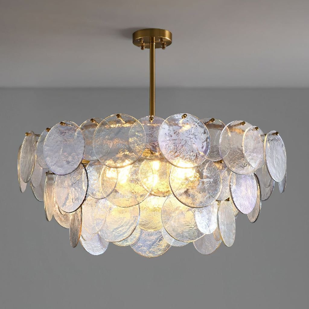 WINTHROP CRYSTAL TEARDROP CHANDELIER