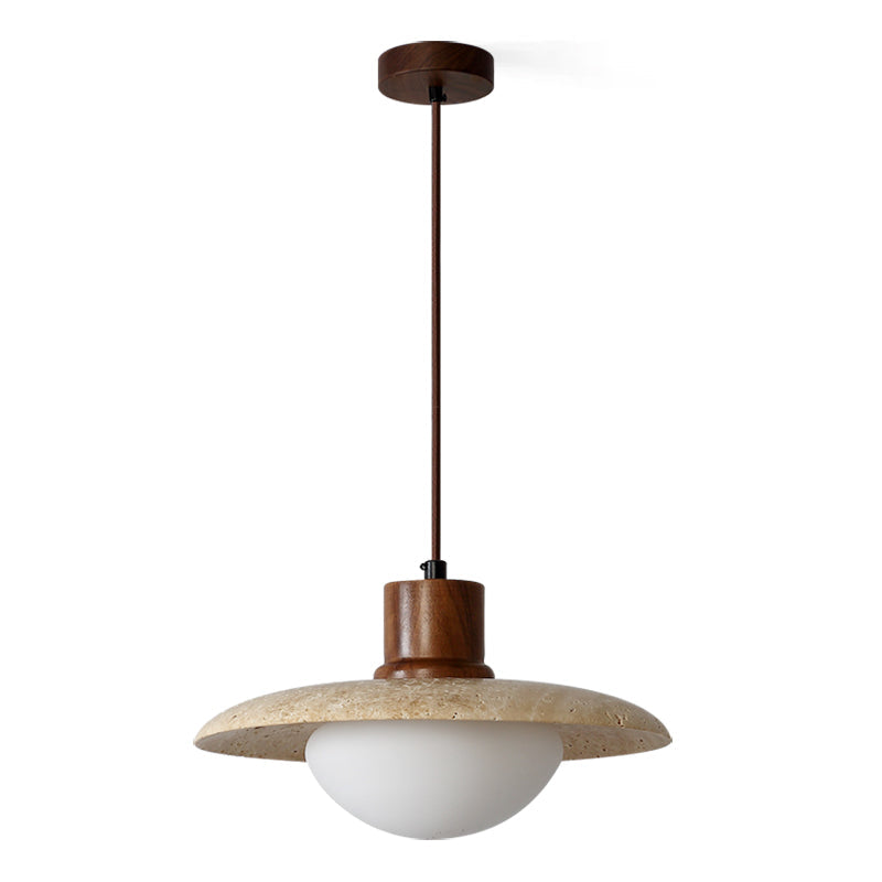 RAVENSHIRE TRAVERTINE GLOBE PENDANT LIGHT