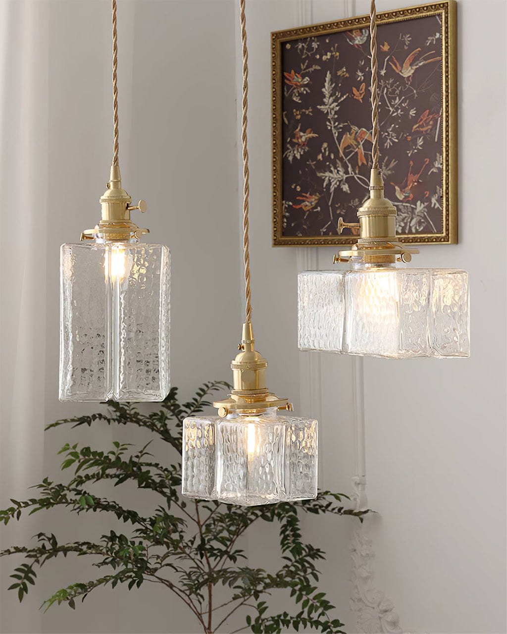 VERITY CRYSTAL DROPLET SWAG LANTERN
