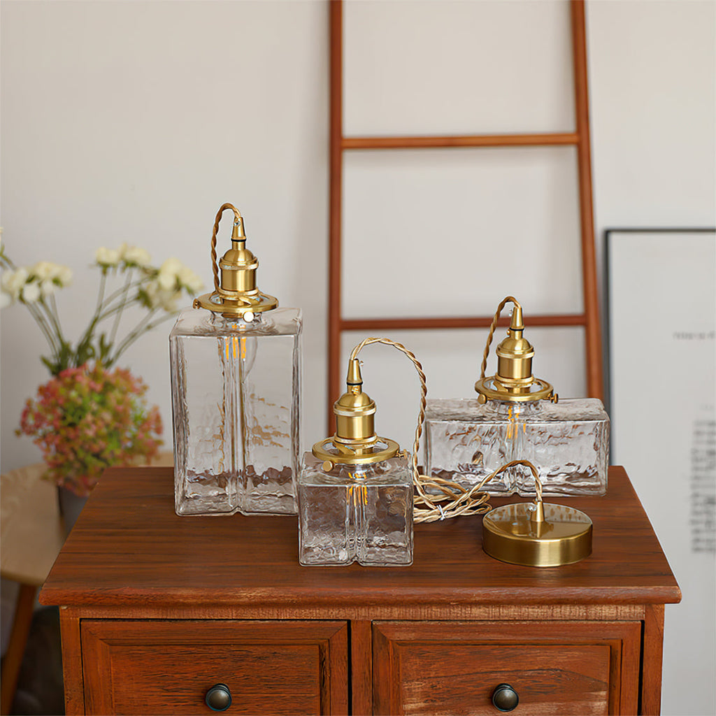 VERITY CRYSTAL DROPLET SWAG LANTERN