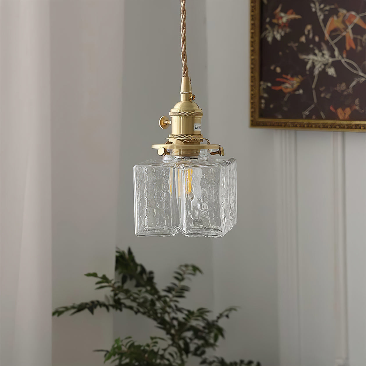 VERITY CRYSTAL DROPLET SWAG LANTERN
