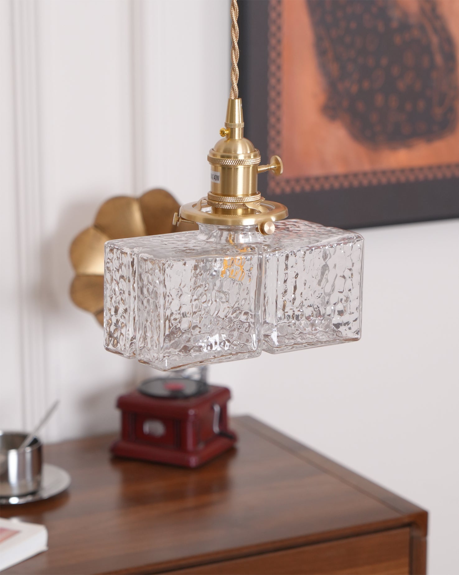 WINDSOR CRYSTAL GLOBE HANGING LAMP
