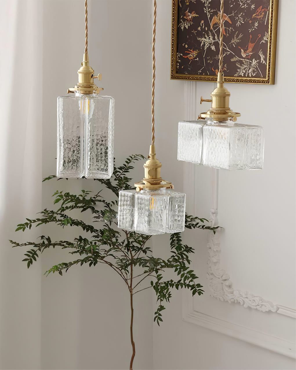 VERITY CRYSTAL DROPLET SWAG LANTERN