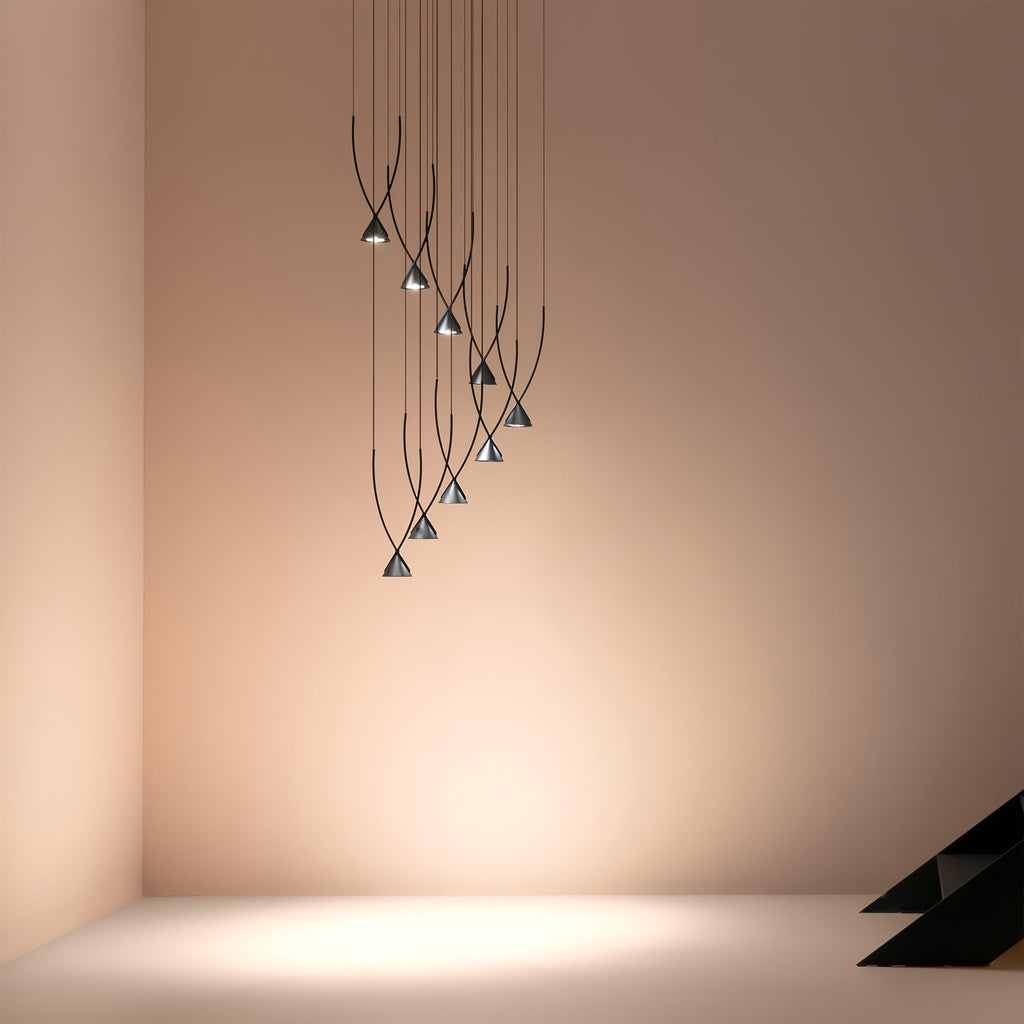 CARLETON GEMSTONE CLUSTER HANGING LIGHT