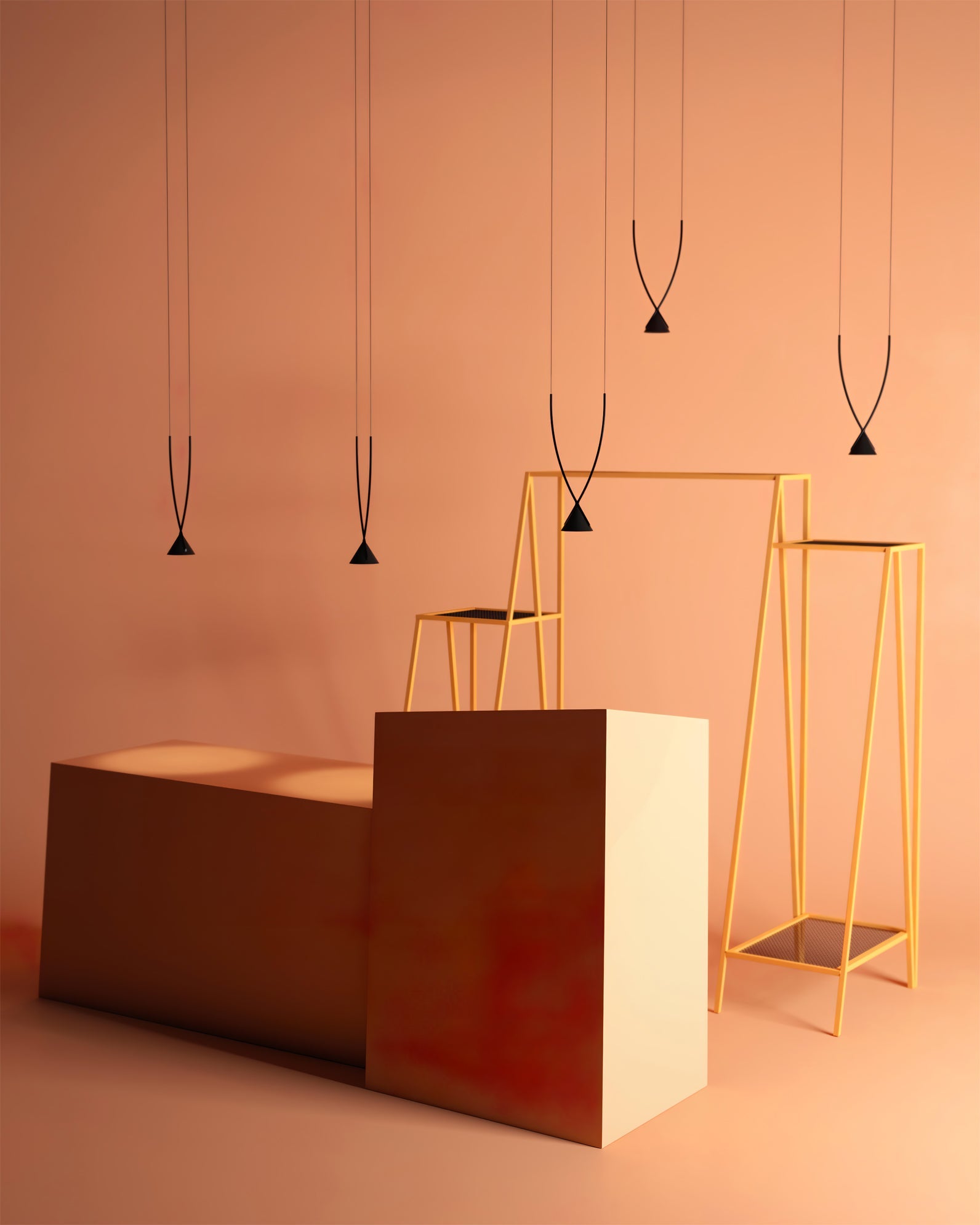 CARLETON GEMSTONE CLUSTER HANGING LIGHT