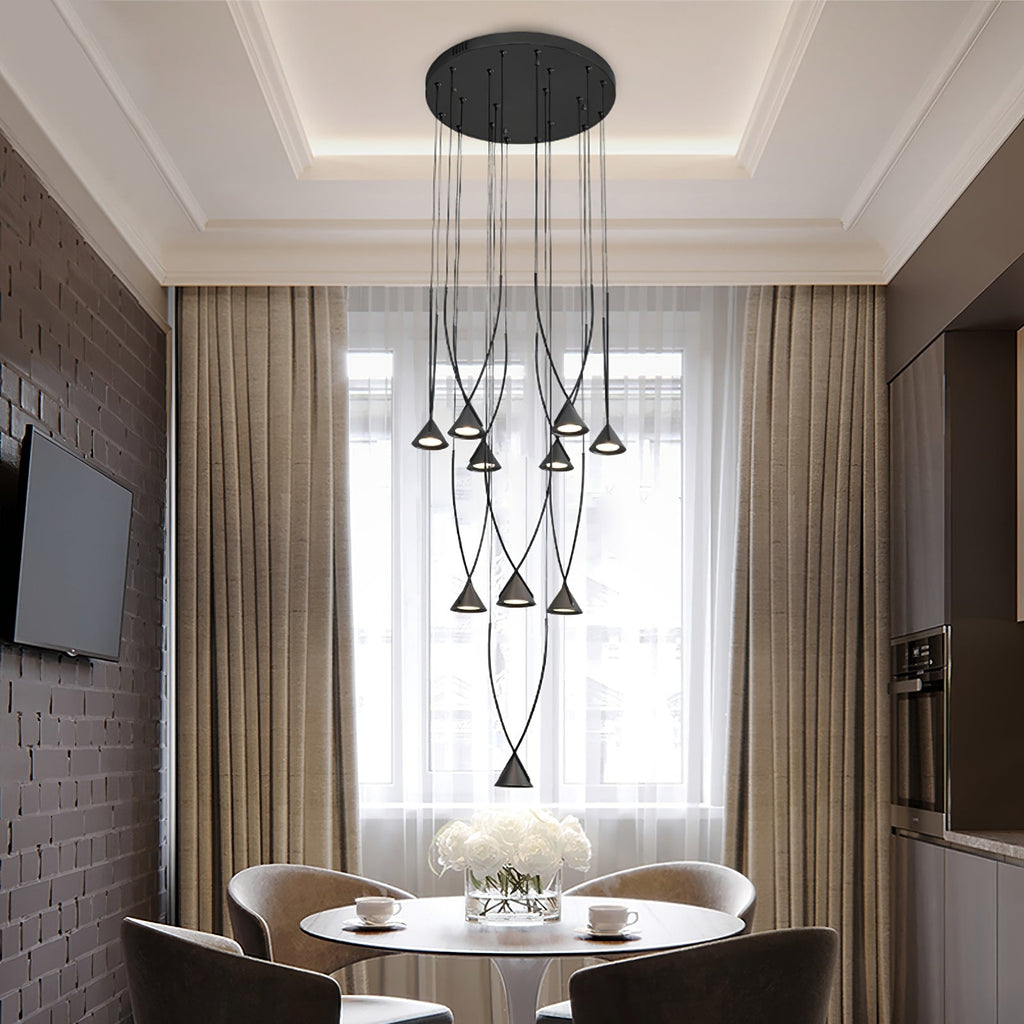 CARLETON GEMSTONE CLUSTER HANGING LIGHT