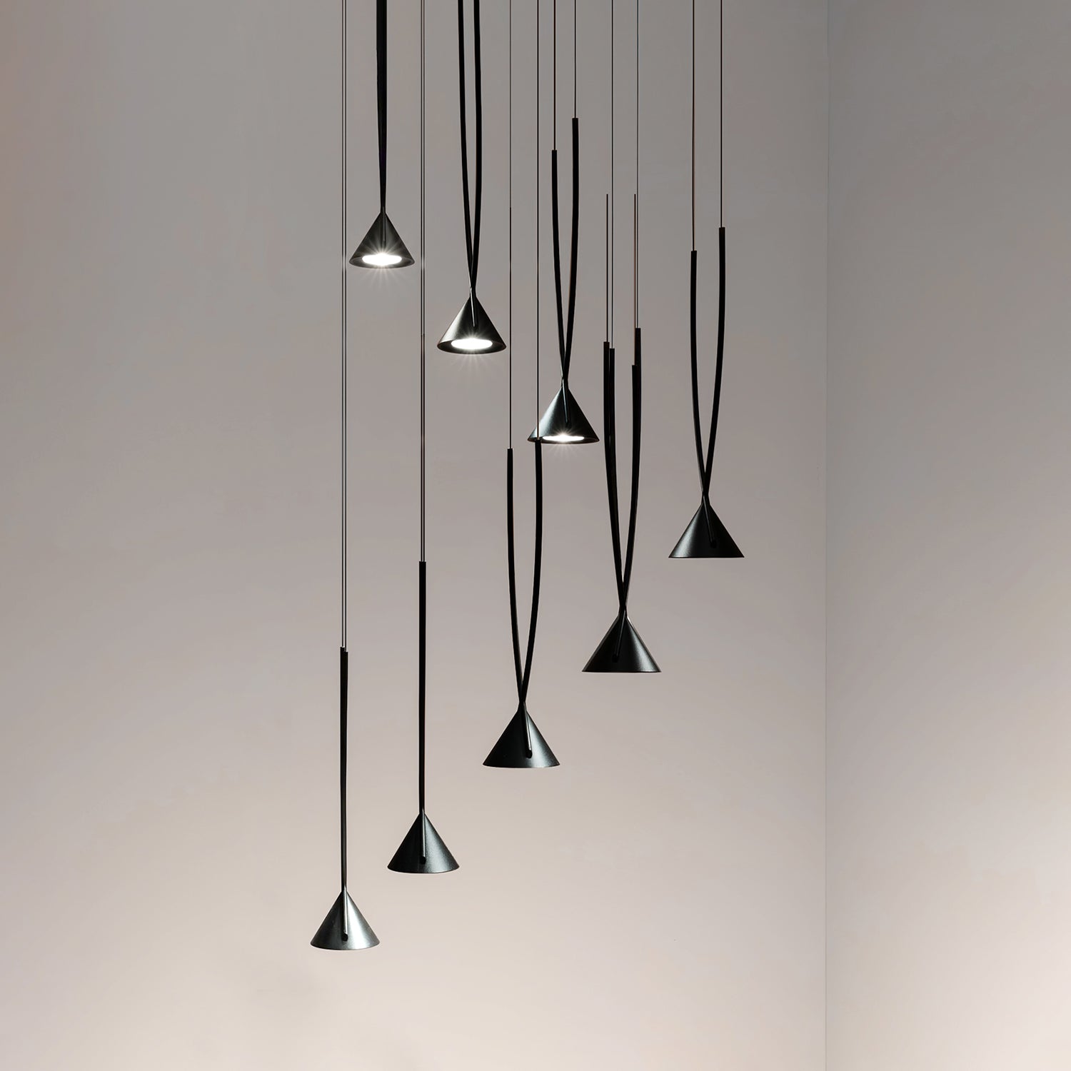 CARLETON GEMSTONE CLUSTER HANGING LIGHT