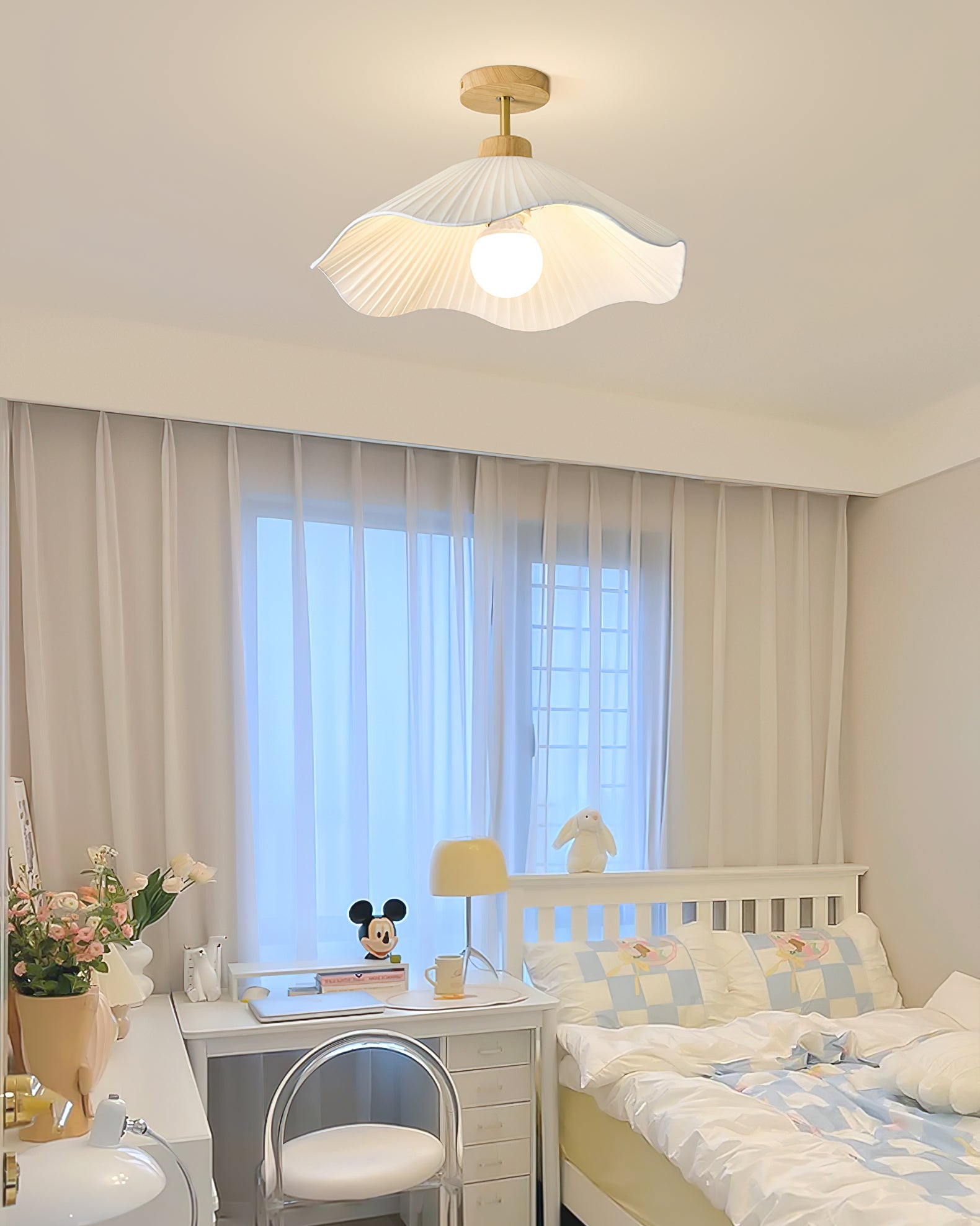 WHITBY TEXTILE DRUM LIGHTING FIXTURE