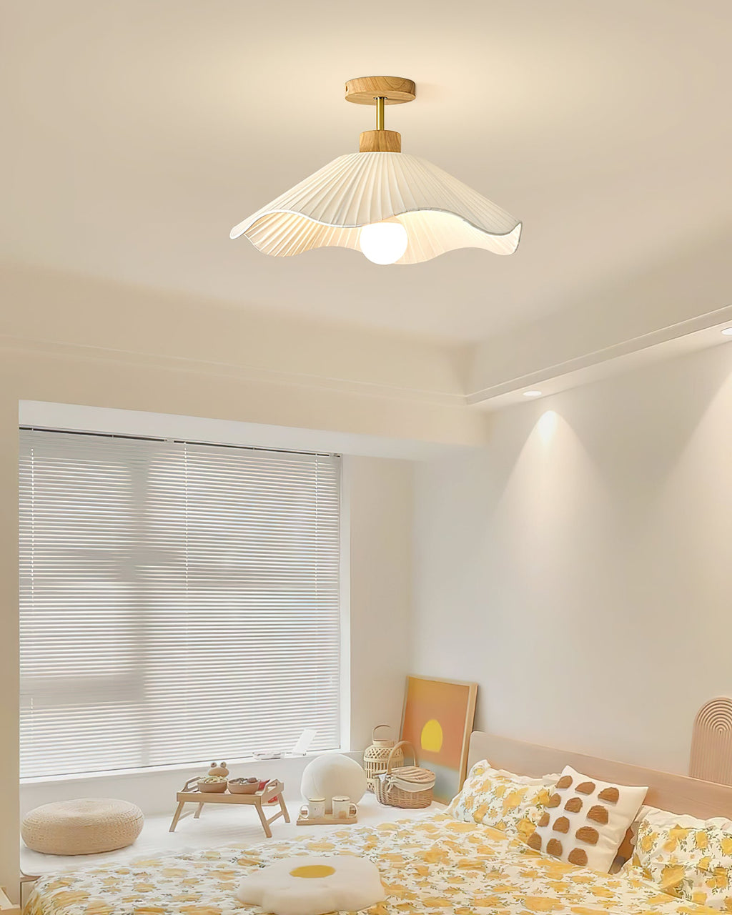 WHITBY TEXTILE DRUM LIGHTING FIXTURE