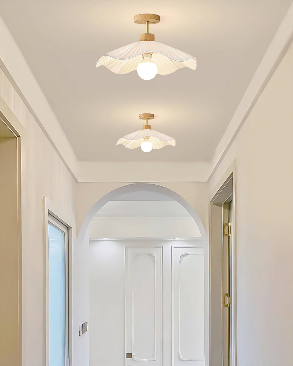 WHITBY TEXTILE DRUM LIGHTING FIXTURE