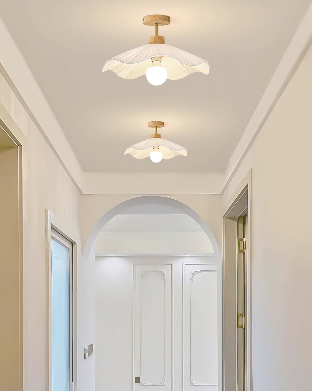 WHITBY TEXTILE DRUM LIGHTING FIXTURE