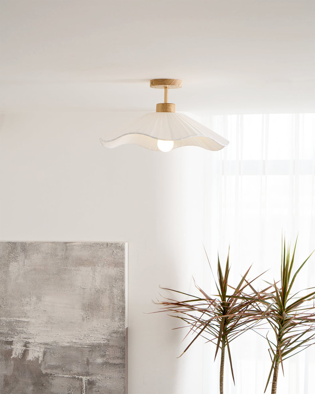 WHITBY TEXTILE DRUM LIGHTING FIXTURE
