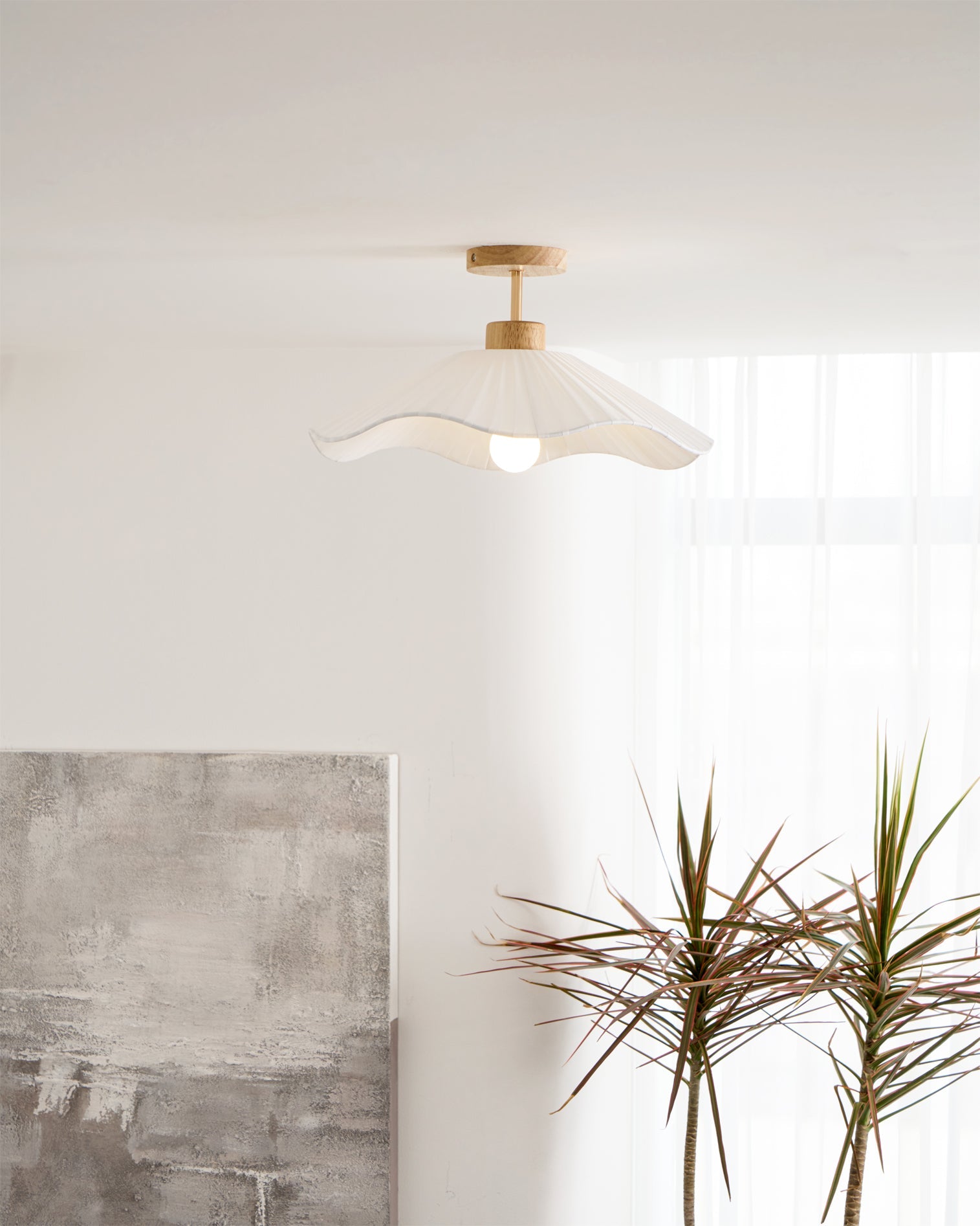 WHITBY TEXTILE DRUM LIGHTING FIXTURE
