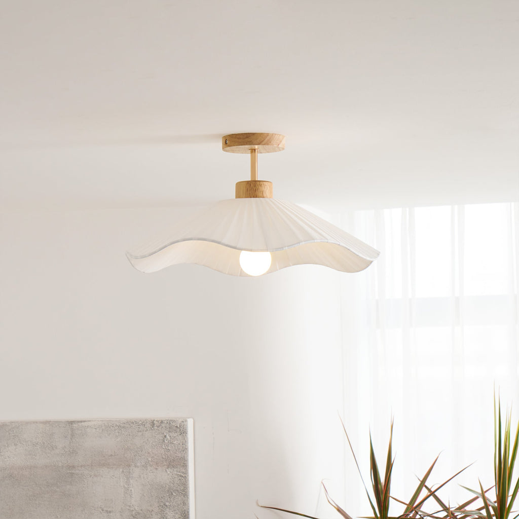 WHITBY TEXTILE DRUM LIGHTING FIXTURE
