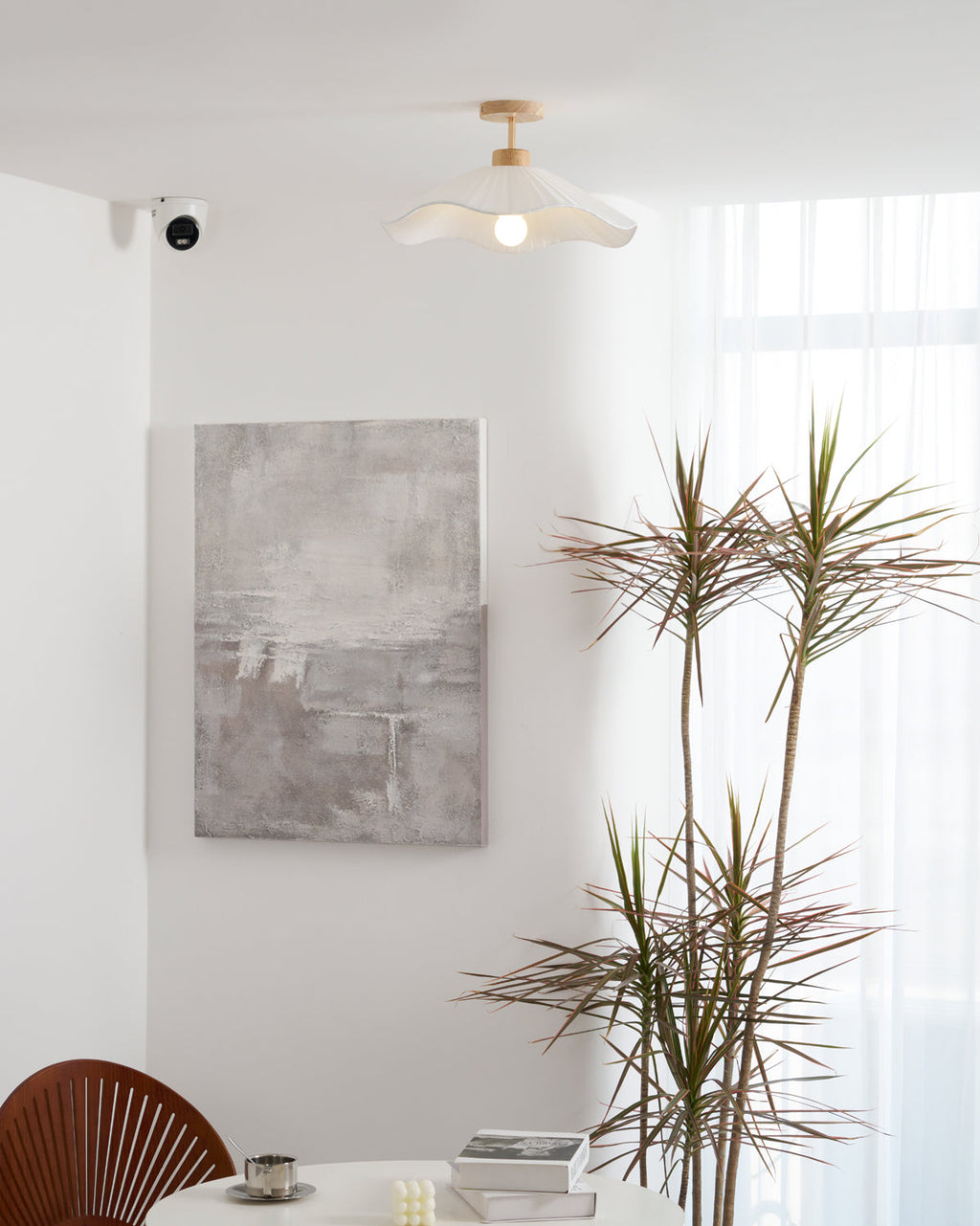 WHITBY TEXTILE DRUM LIGHTING FIXTURE