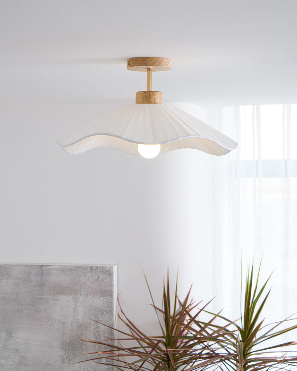 WHITBY TEXTILE DRUM LIGHTING FIXTURE