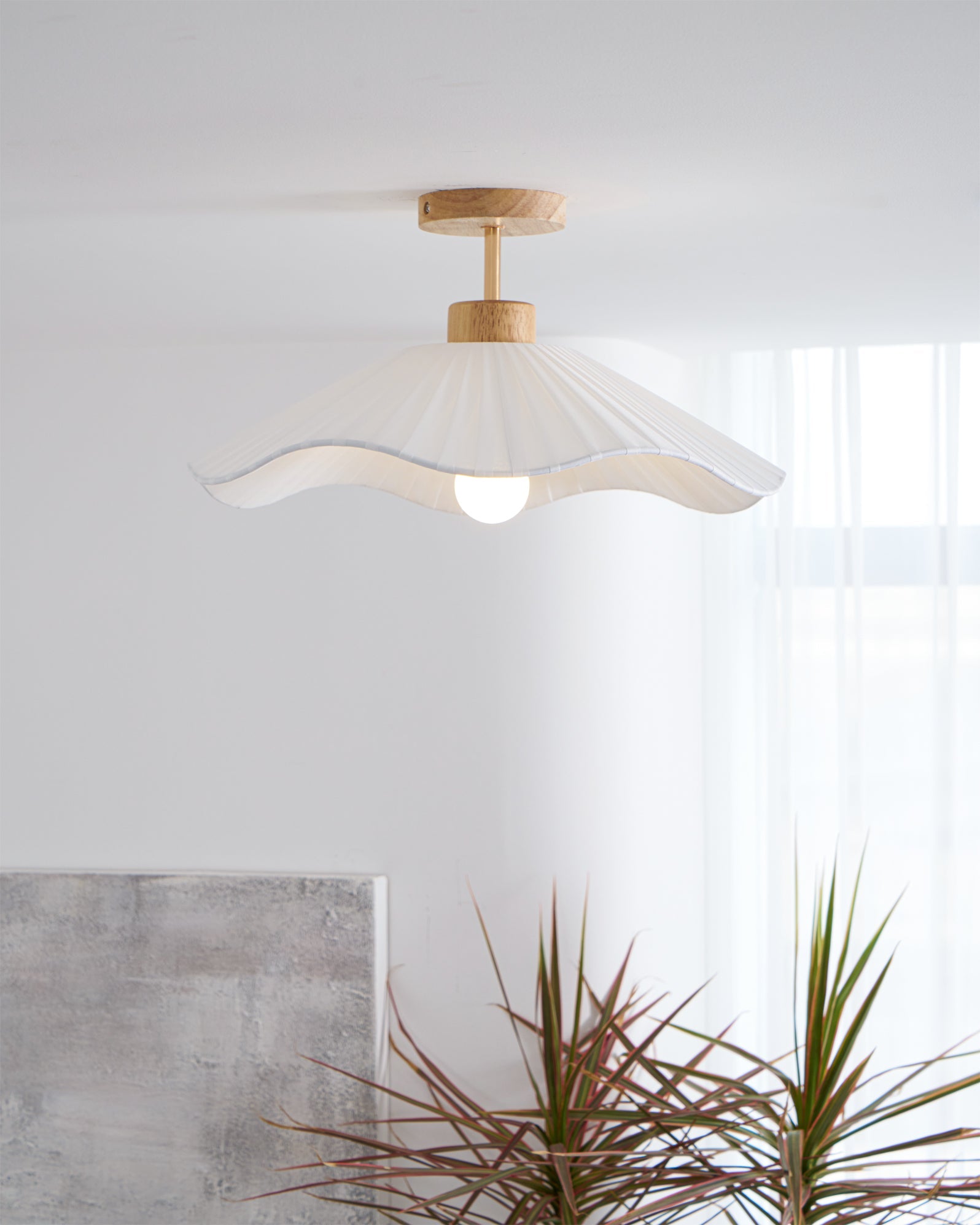 WHITBY TEXTILE DRUM LIGHTING FIXTURE