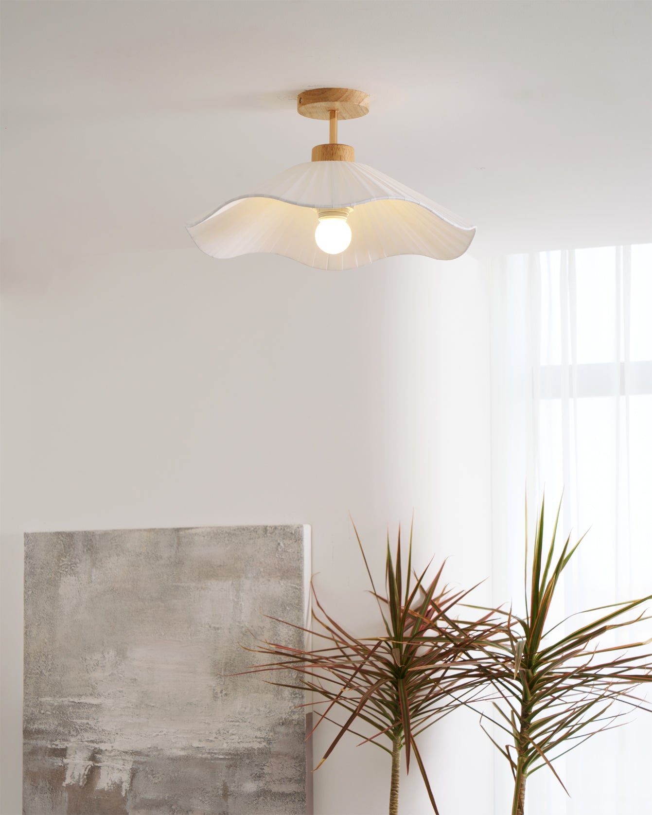 WHITBY TEXTILE DRUM LIGHTING FIXTURE