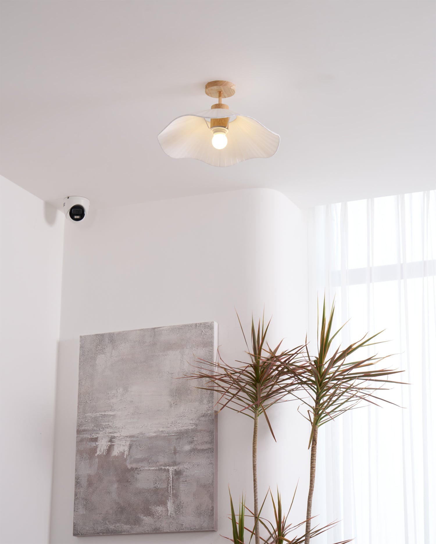WHITBY TEXTILE DRUM LIGHTING FIXTURE