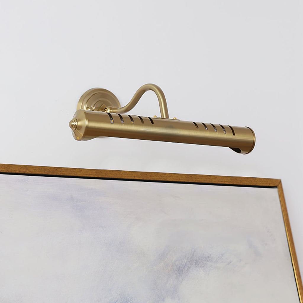 WINTHORPE BRASS AND GLASS WALL SCONCE
