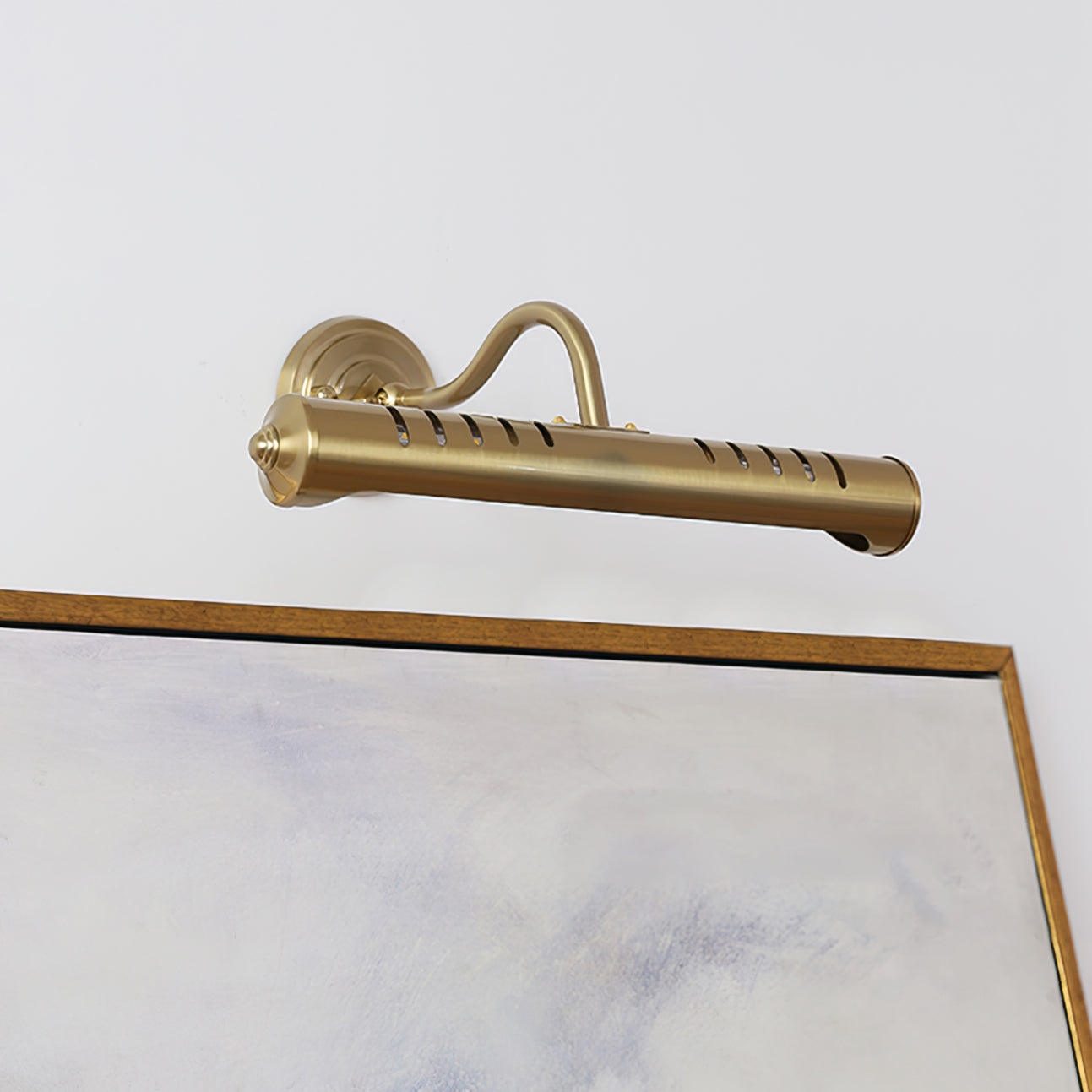 WINTHORPE BRASS AND GLASS WALL SCONCE