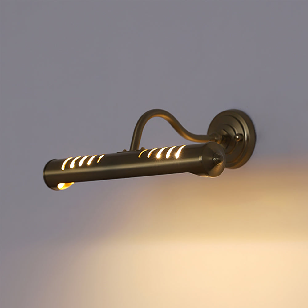 WINTHORPE BRASS AND GLASS WALL SCONCE
