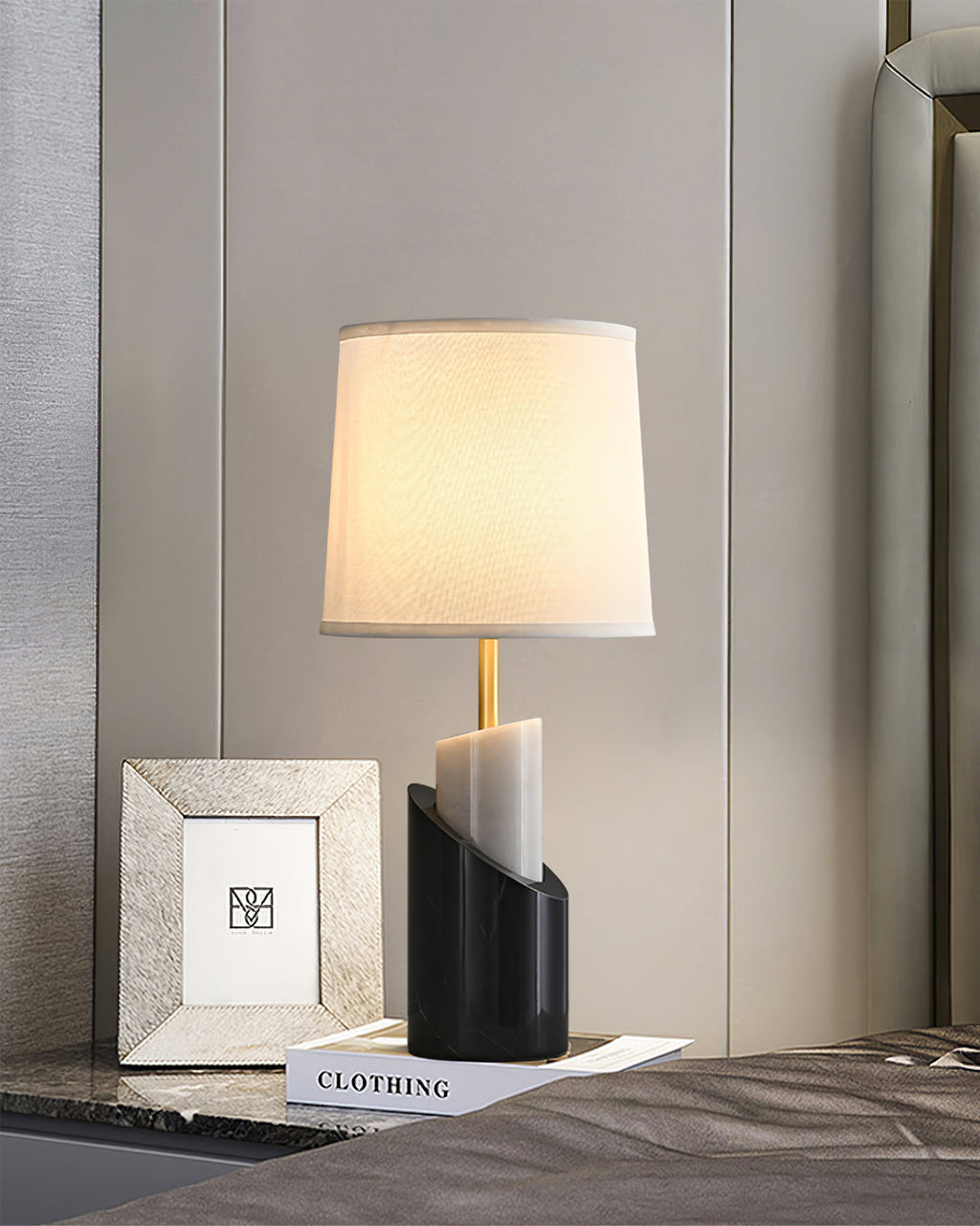 WINTHROP ILLUMINATED CERAMIC TABLE LANTERN