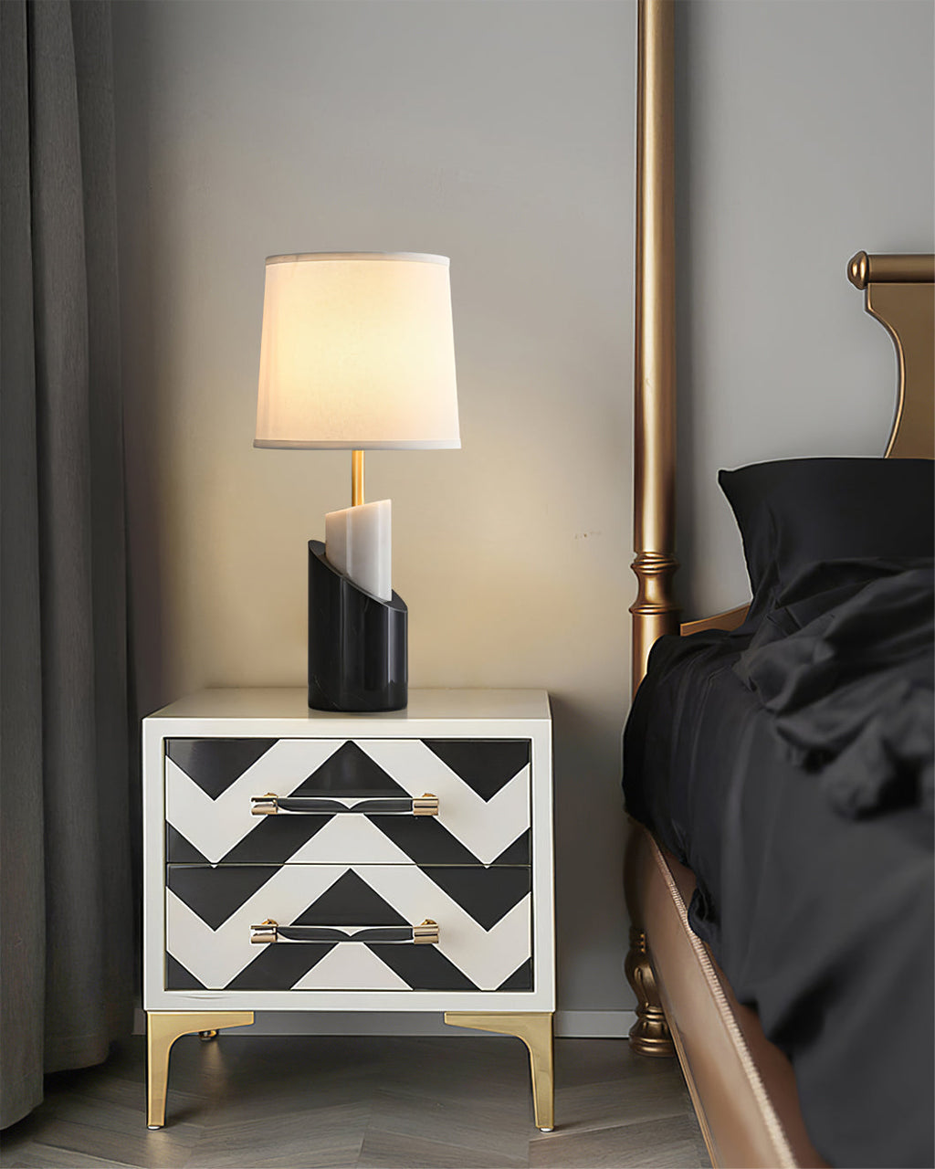 WINTHROP ILLUMINATED CERAMIC TABLE LANTERN
