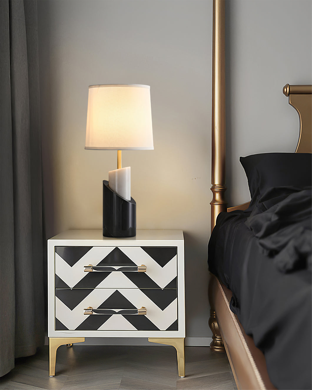 WINTHROP ILLUMINATED CERAMIC TABLE LANTERN