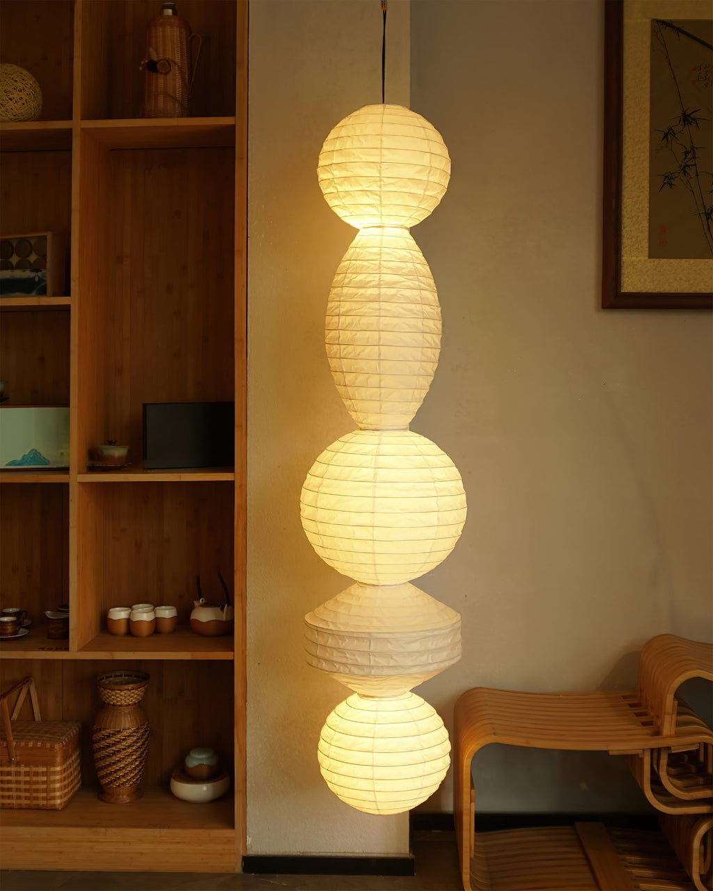 CHARLESTON PAPER GLOBE HANGING LANTERN