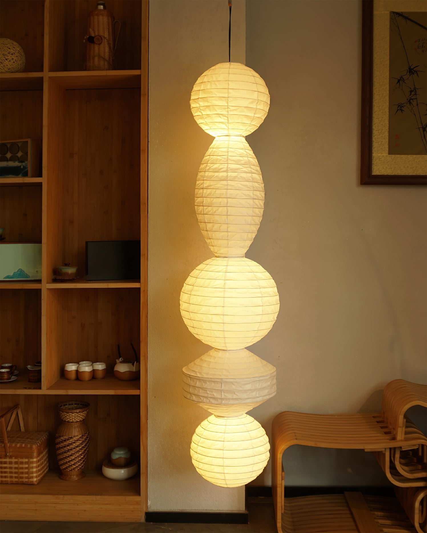 CHARLESTON PAPER GLOBE HANGING LANTERN