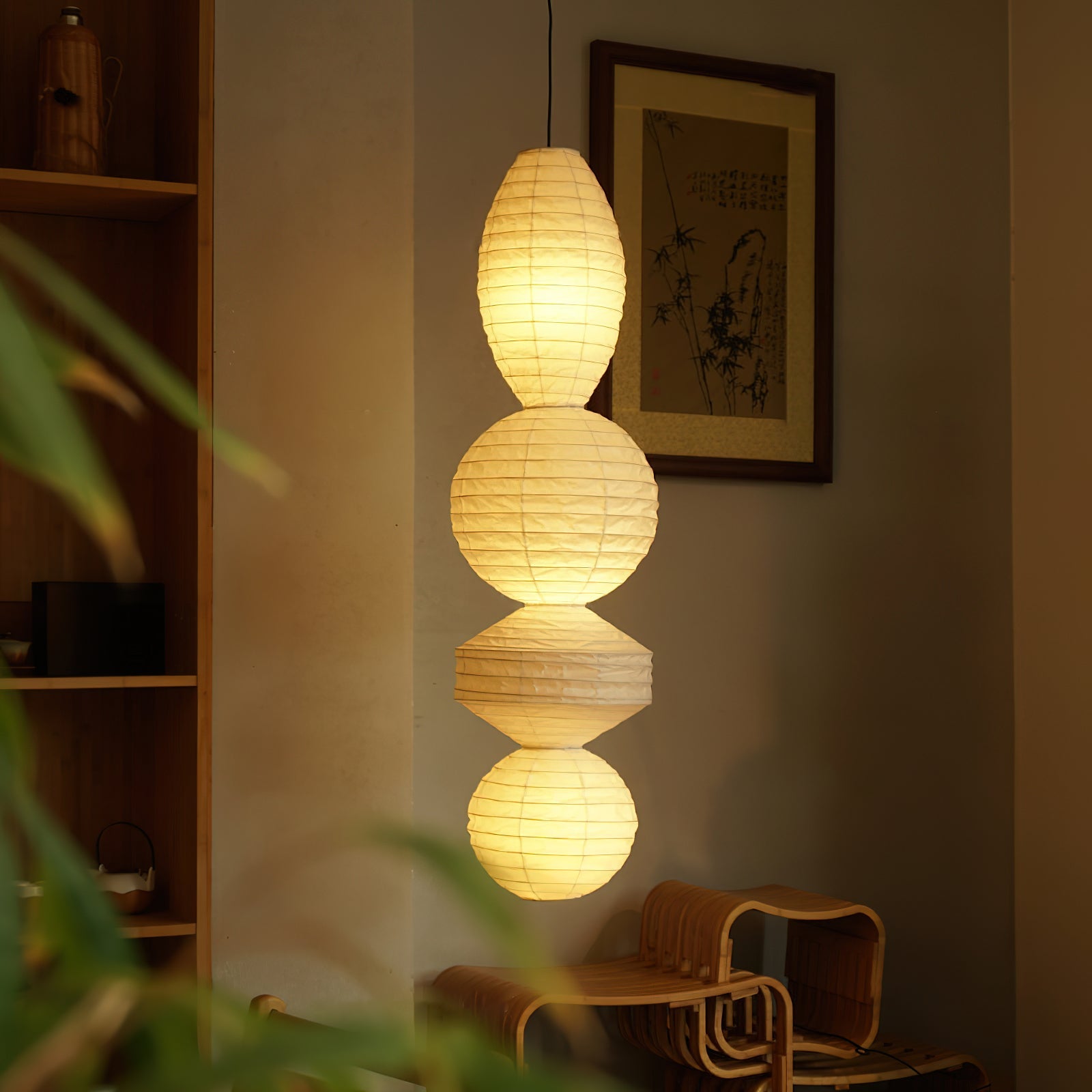 CHARLESTON PAPER GLOBE HANGING LANTERN