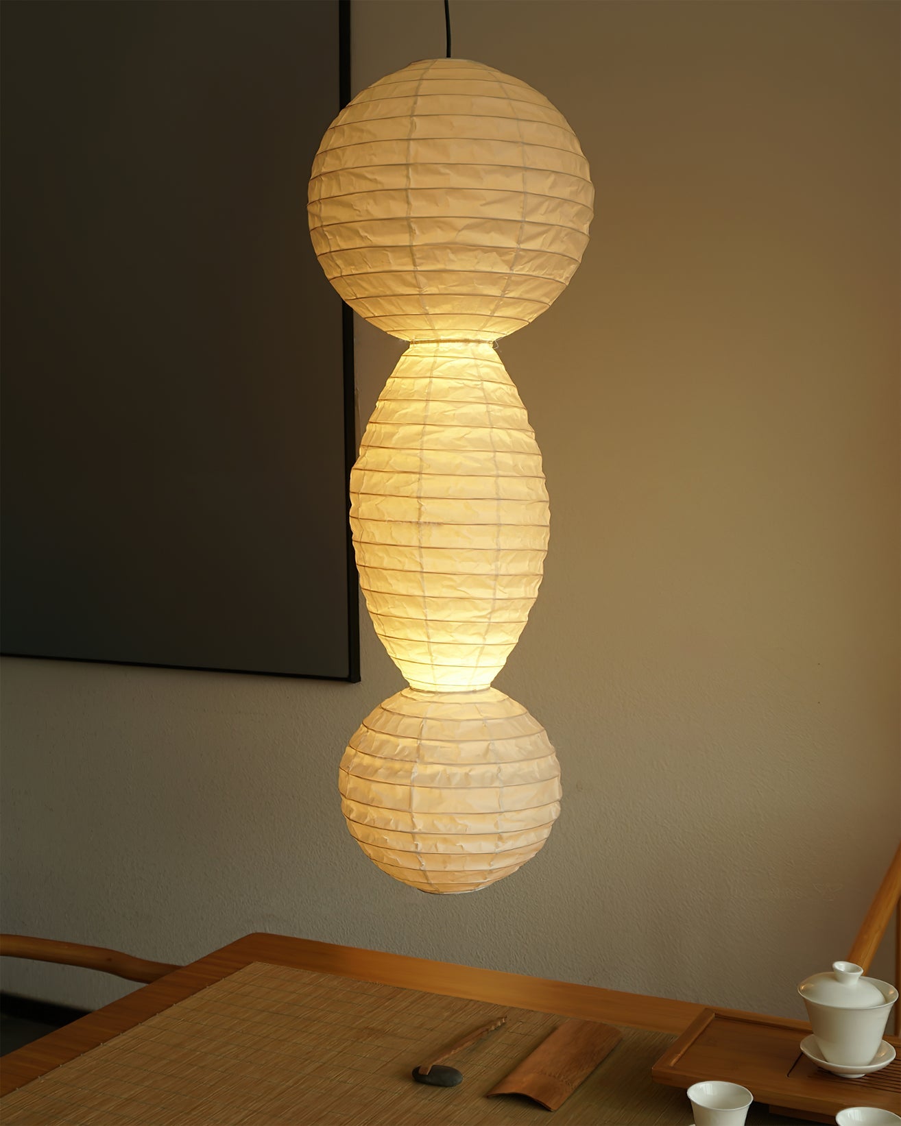 CHARLESTON PAPER GLOBE HANGING LANTERN