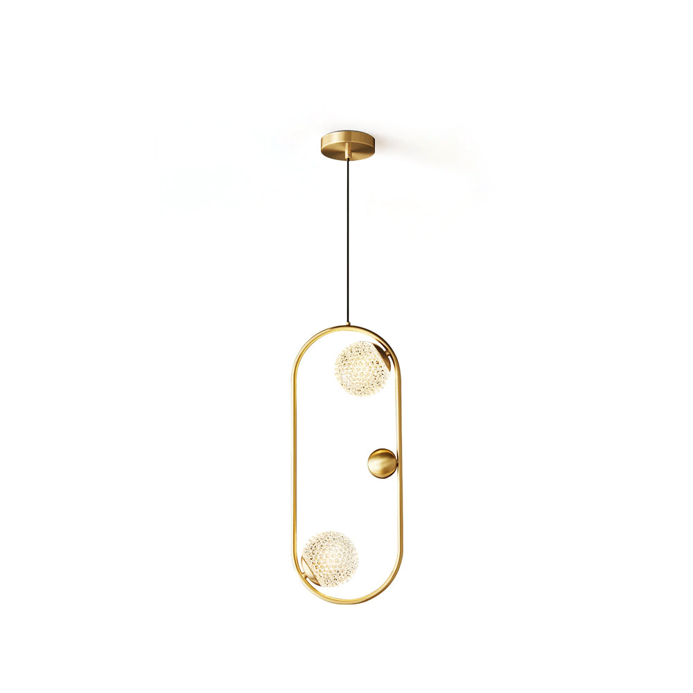 WINDSOR BRASS ORB HANGING LANTERN