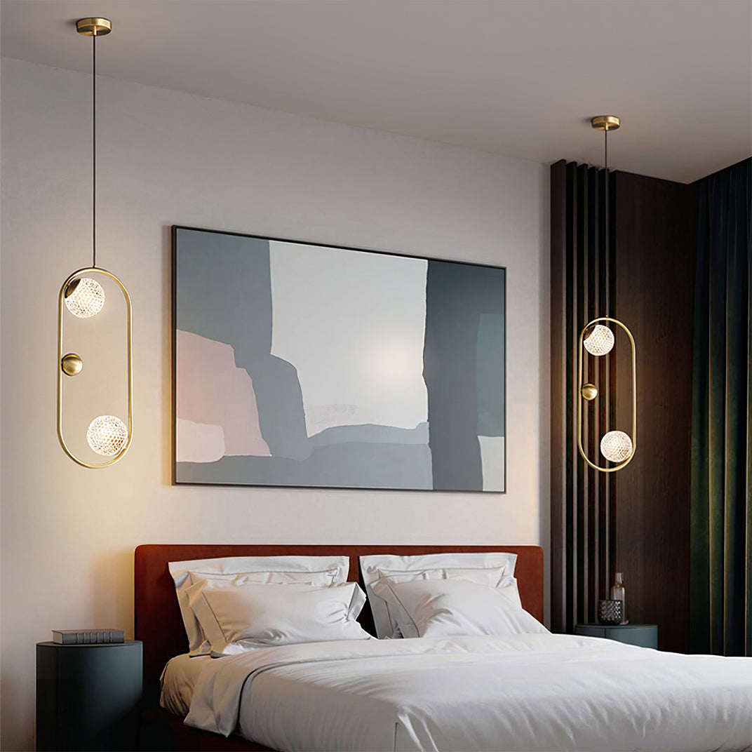 WINDSOR BRASS ORB HANGING LANTERN