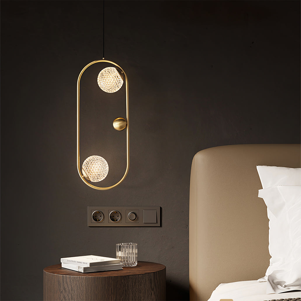 WINDSOR BRASS ORB HANGING LANTERN