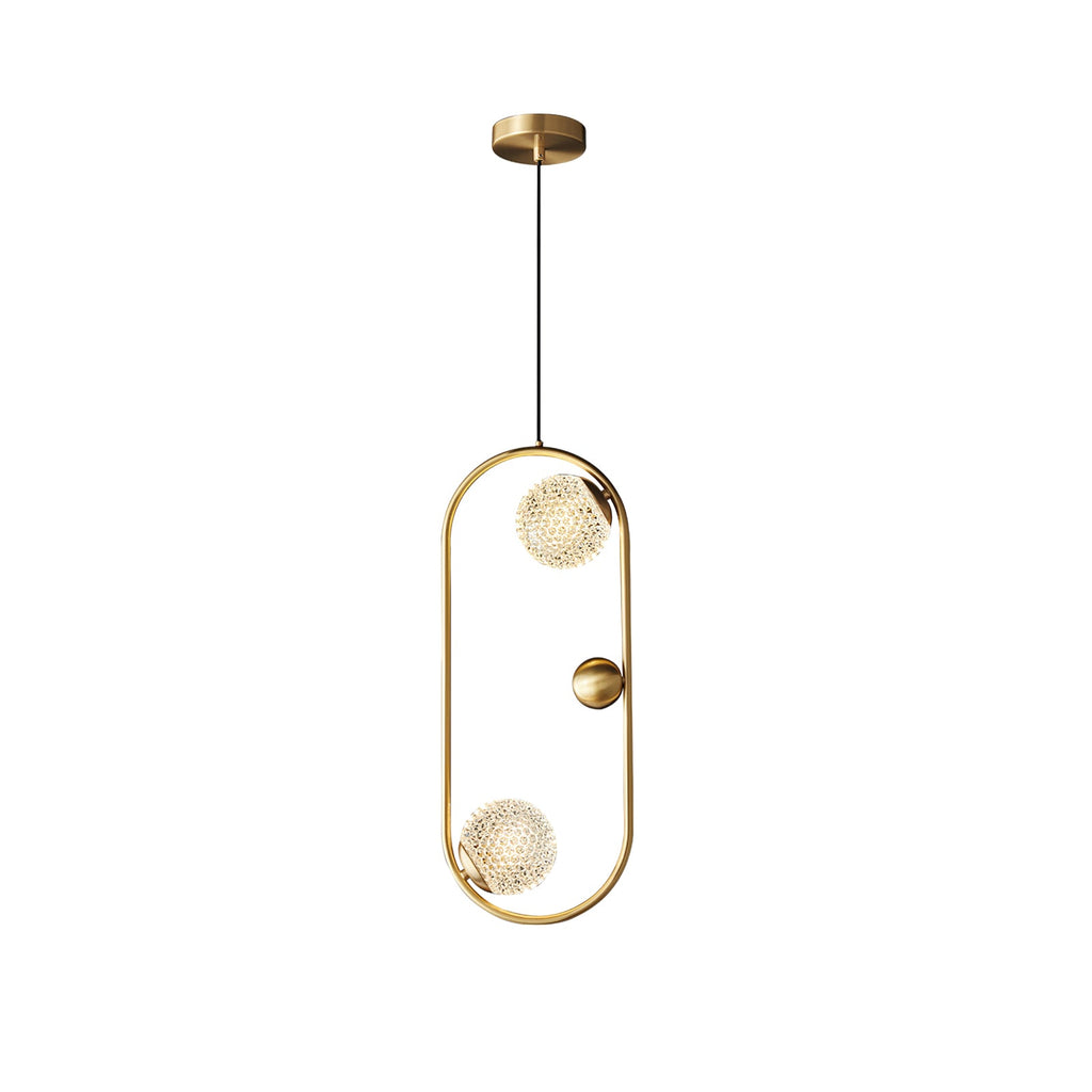 WINDSOR BRASS ORB HANGING LANTERN