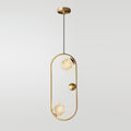 WINDSOR BRASS ORB HANGING LANTERN