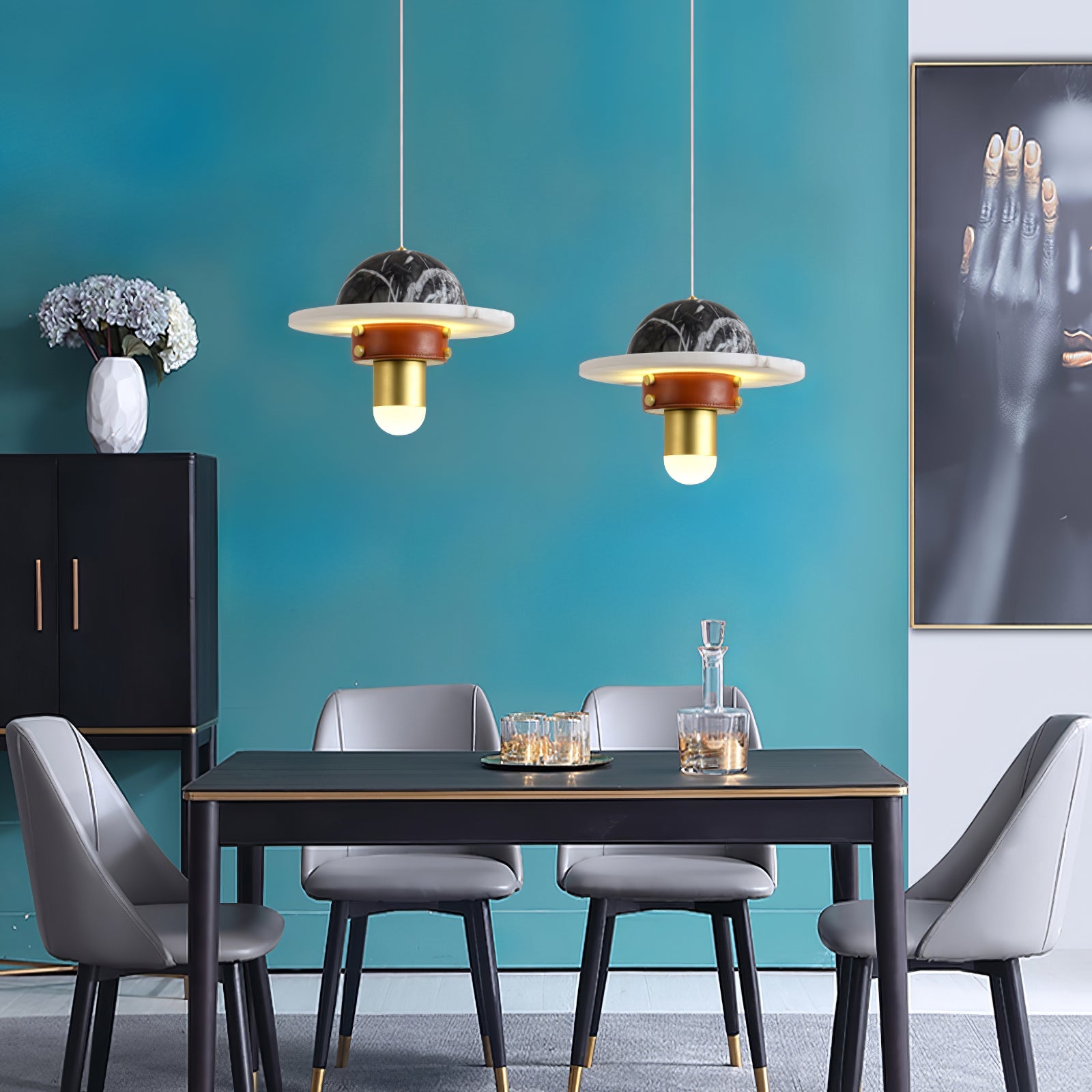 FENWICK HANGING GLASS ORB LIGHT
