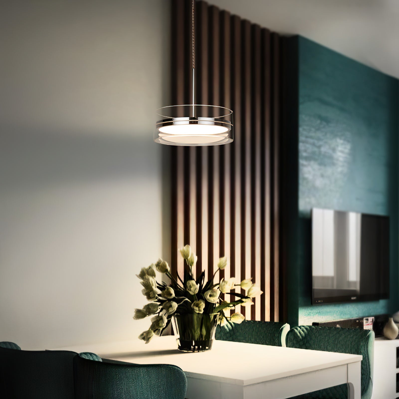 FENWICK WOODEN CANOPY PENDANT LIGHT