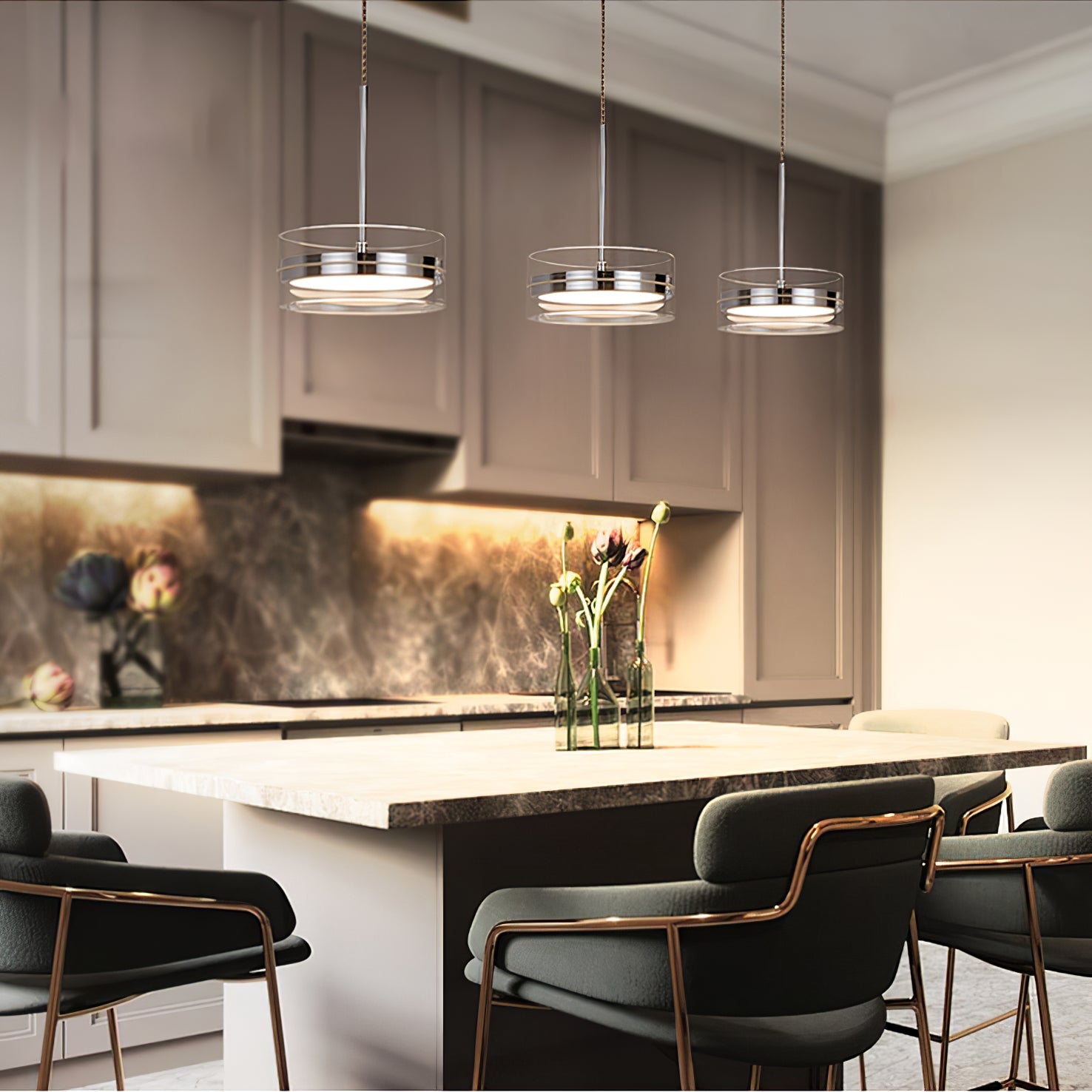 FENWICK WOODEN CANOPY PENDANT LIGHT