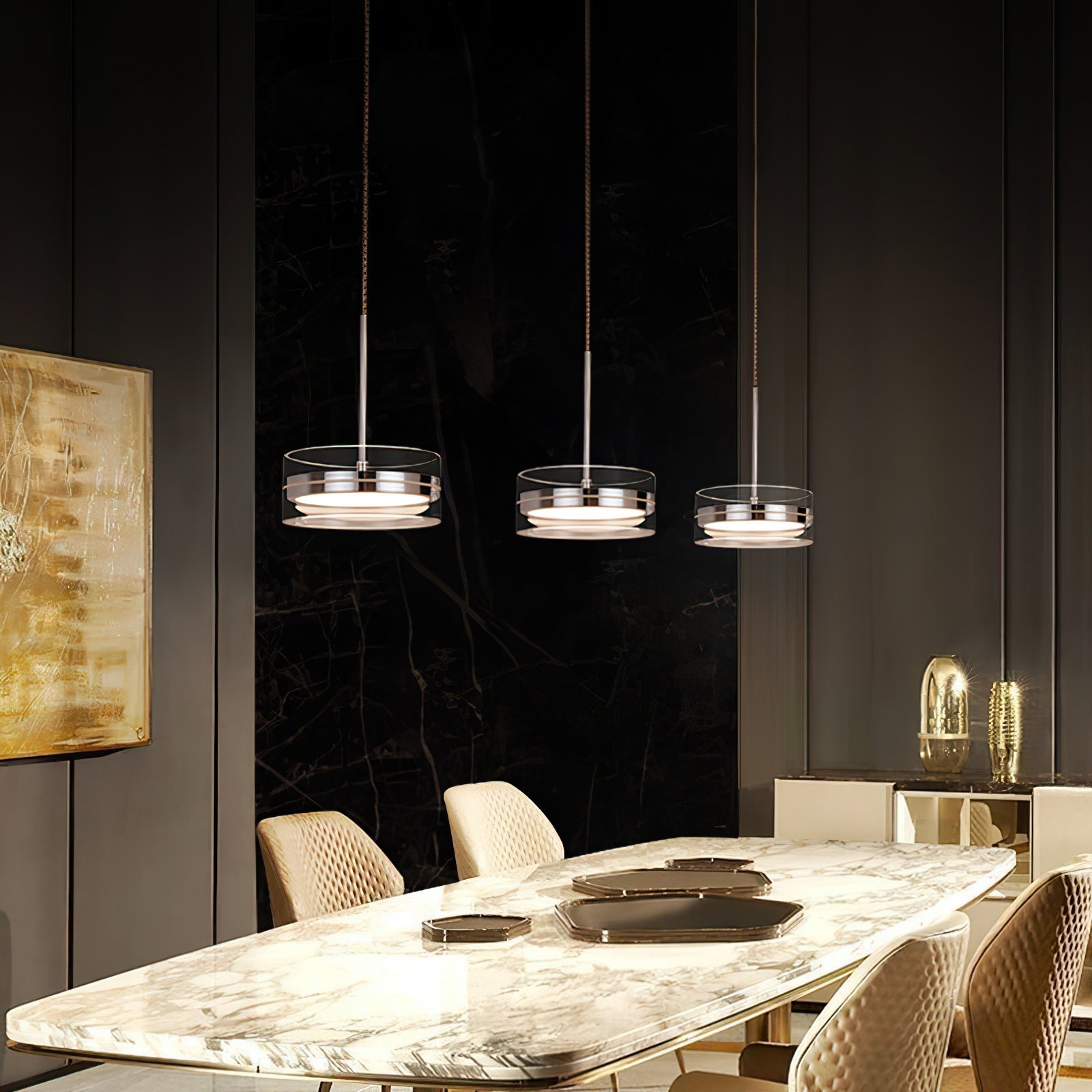 FENWICK WOODEN CANOPY PENDANT LIGHT